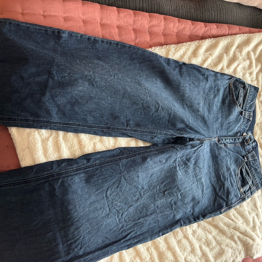 Democracy Dark Blue Flare & Wide Leg Jeans